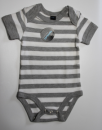 Baby Body striped white/grey